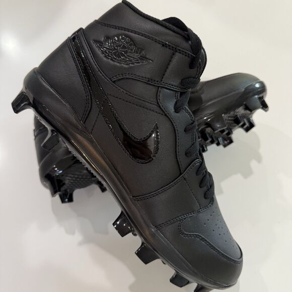 Air Jordan Men\'s Nike 1 Retro MCS Sneakers SC4 Triple Black AV5354-002 Size 11.5 main image 7